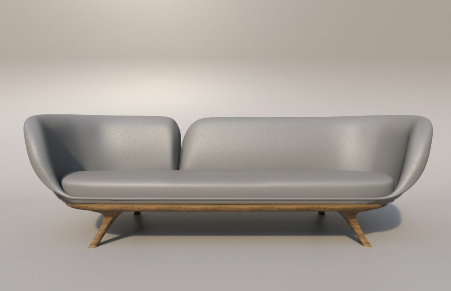 Modern furniture sofa ready for collection, transport and home delivery service.